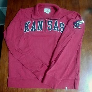 Kansas Zippered Pullover Sweatshirt